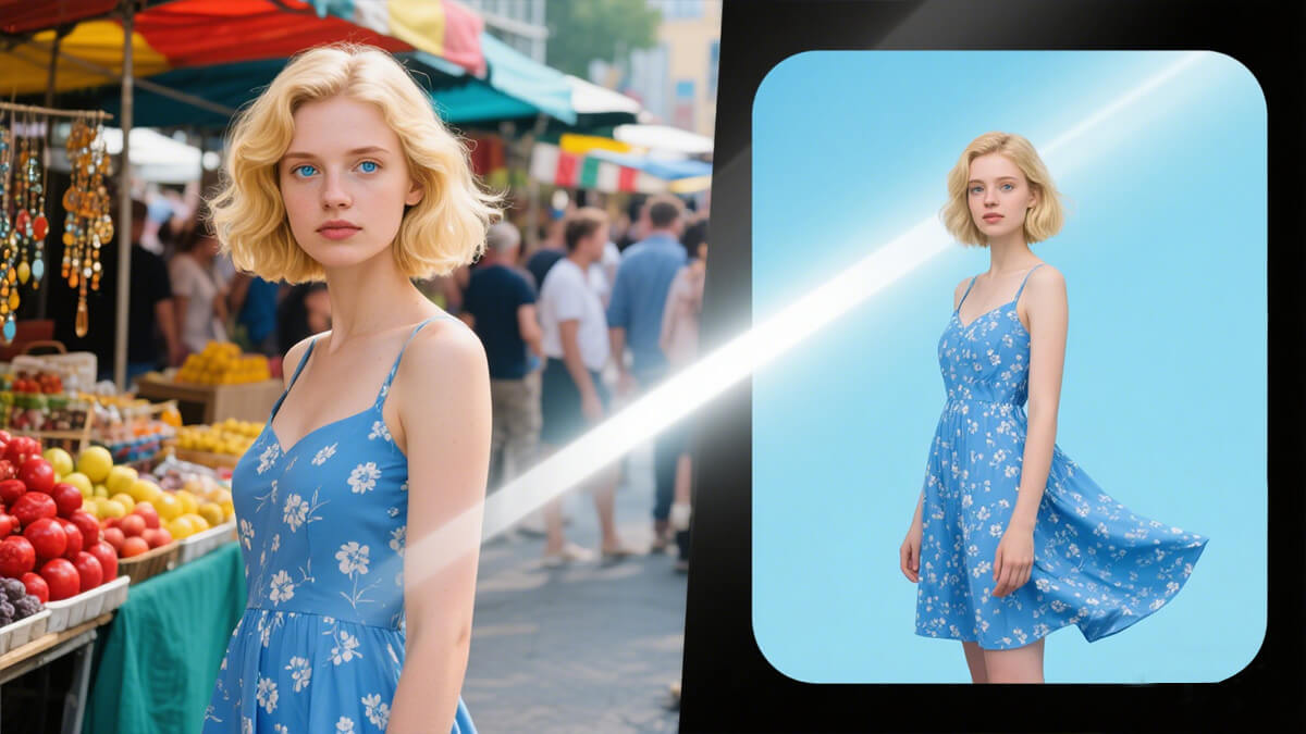 ai background remover interface